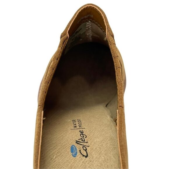 Aqua College Nan Suede Leather Waterproof Womens Mules - Picture 9 of 15